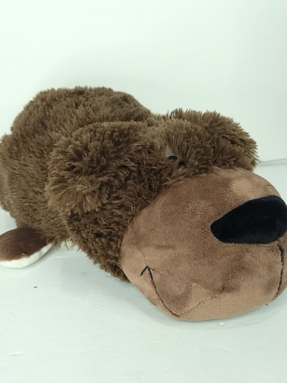 Flip a Zoo Puppy Dog Kitty Cat 18" Plush Convertible Stuffed Animal Brown White